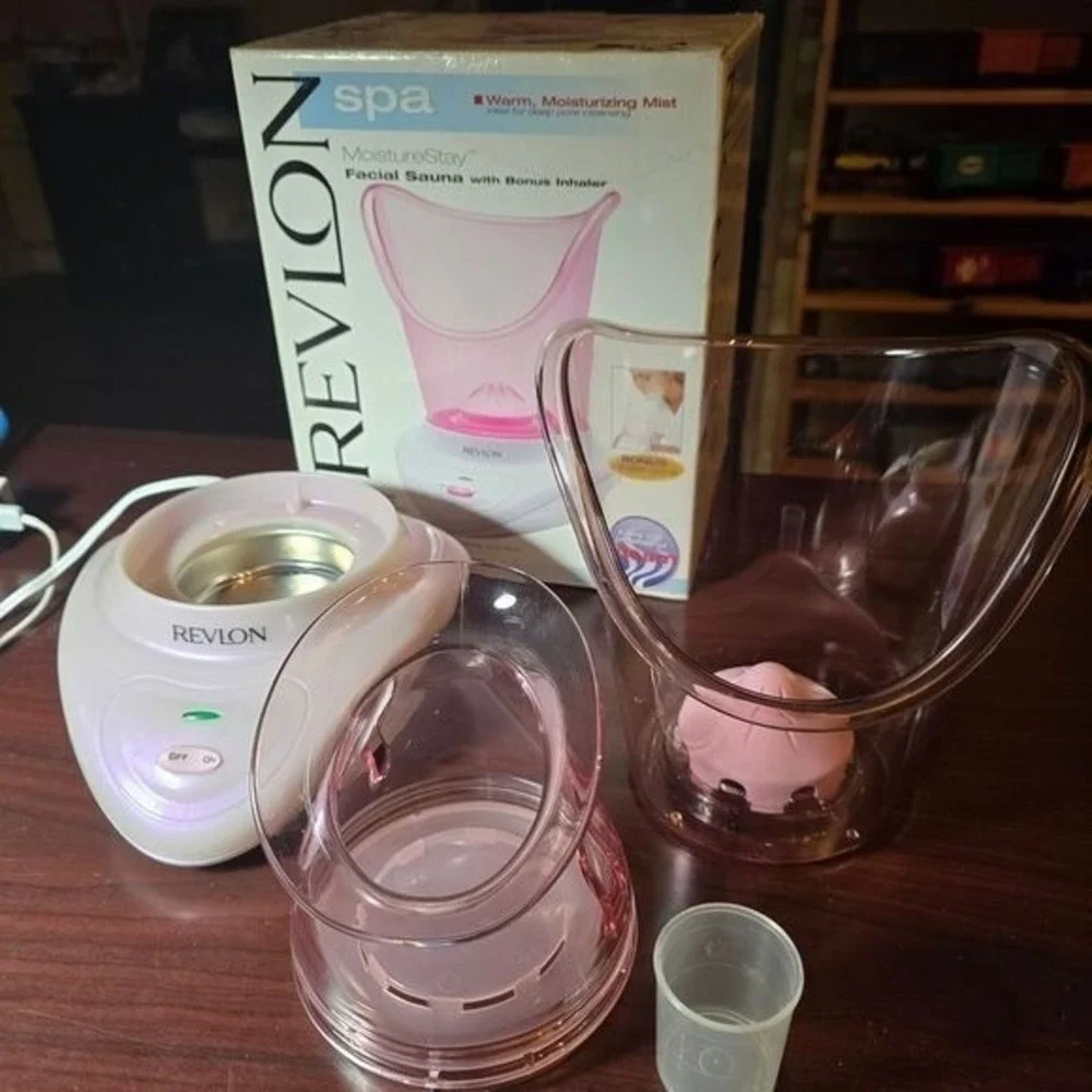 New! Revlon MoistureStay Facial Sauna with BONUS Inhaler‎ TESTED Cleaning Detox